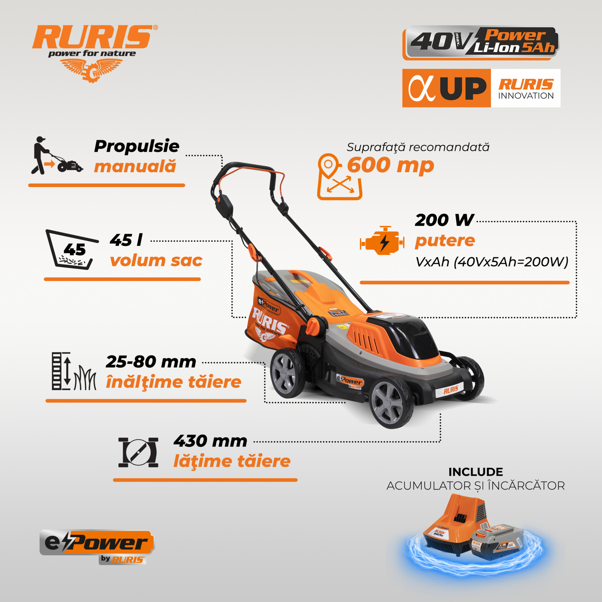 Masina-de-tuns-gazon-pe-acumulator-Ruris-RXI4345e-detaliu-01