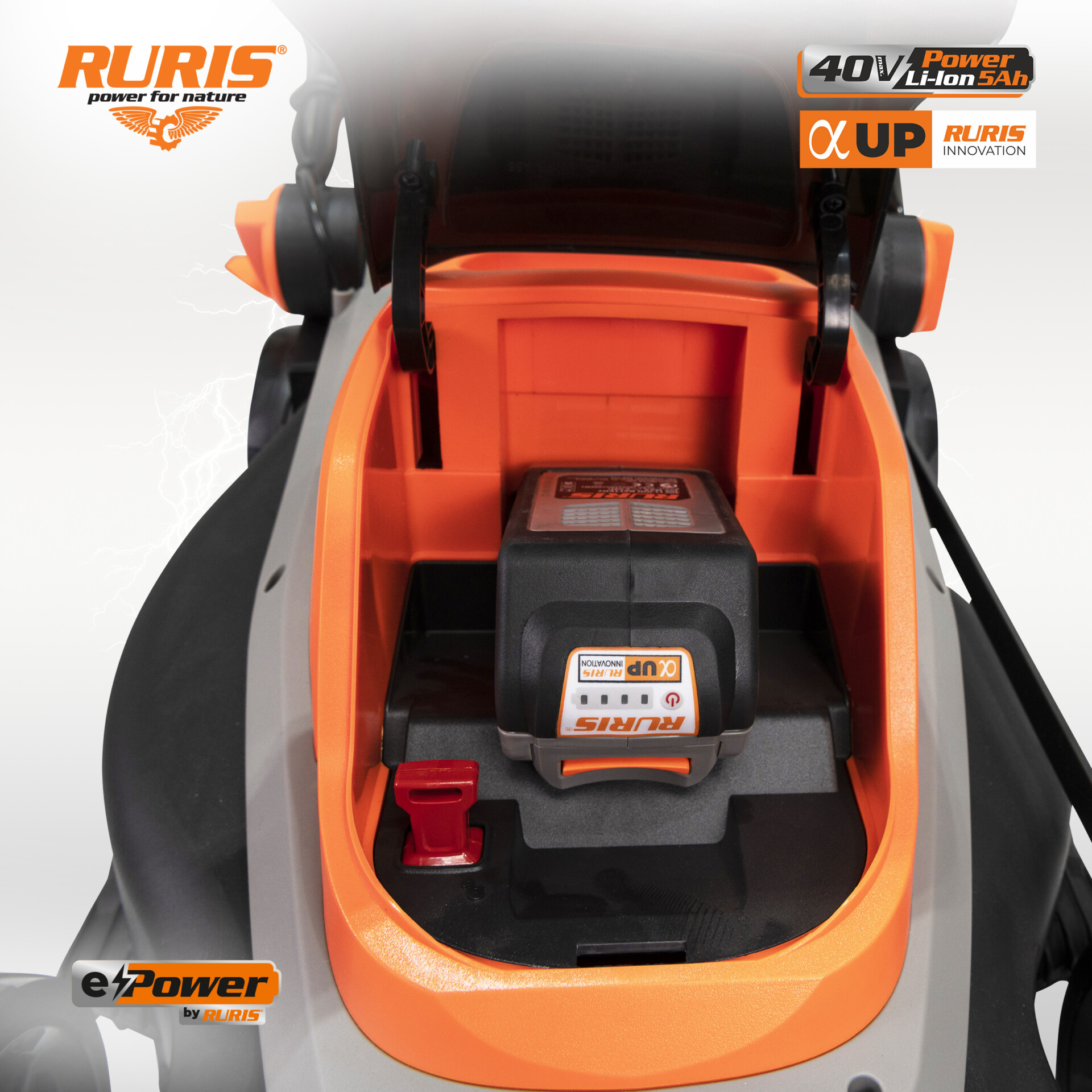 Masina-de-tuns-gazon-pe-acumulator-Ruris-RXI4345e-detaliu-03