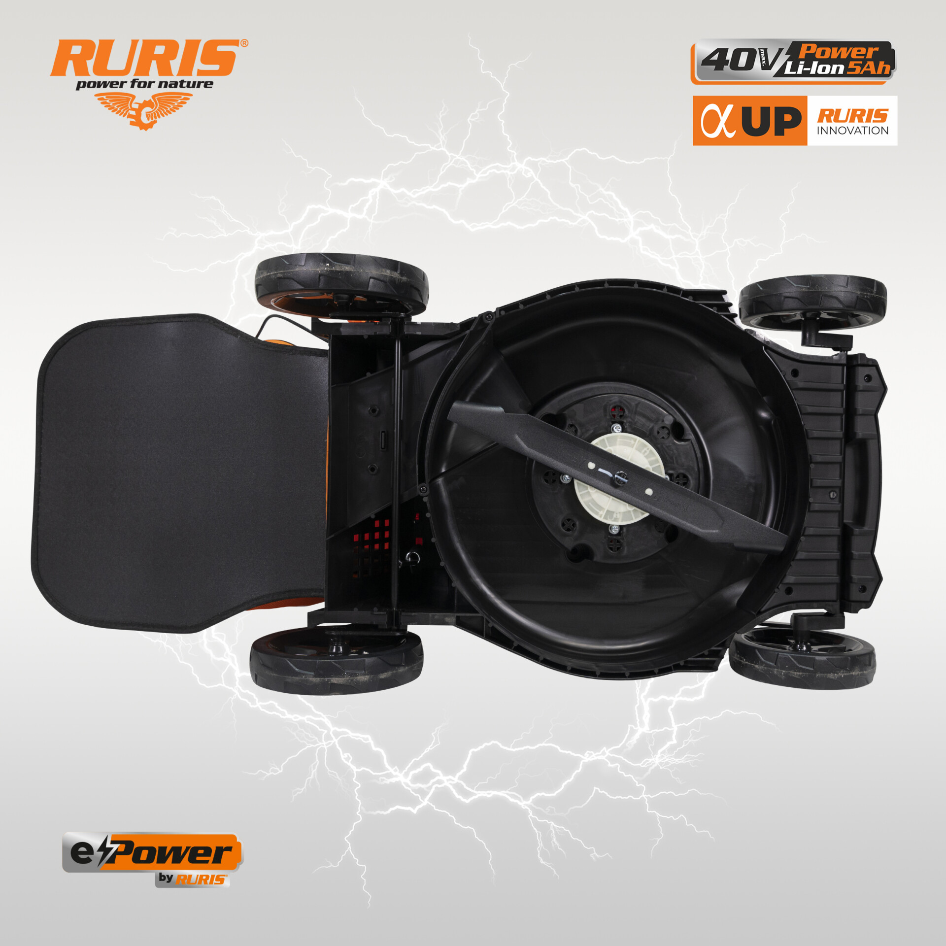 Masina-de-tuns-gazon-pe-acumulator-Ruris-RXI4345e-detaliu-04